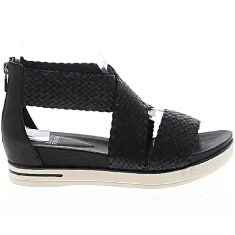 Easy Street Black Mesh Women's Sandals